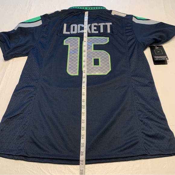 New Nike On Field Tyler Lockett NFL Seattle Seahawks #16 Game Jersey Youth XXL - Picture 10 of 11